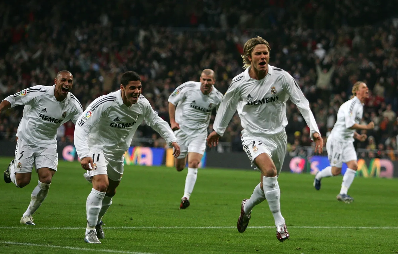 Фото обои Спорт, Звезда, Футбол, David Beckham, Дэвид Бекхэм, Football, Реал Мадрид, Футболист