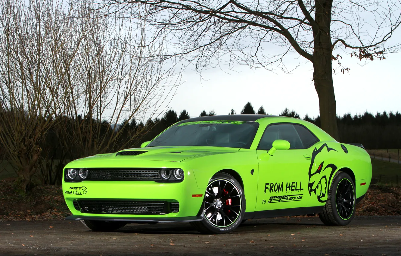 Фото обои Hellcat, Dodge Challenger SRT, Geigercars, From Hell