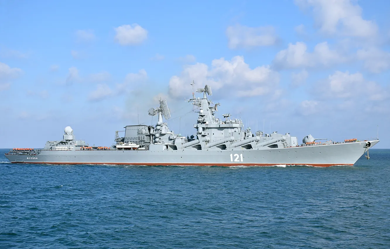 Фото обои Москва, крейсер, ракетный, проект 1164