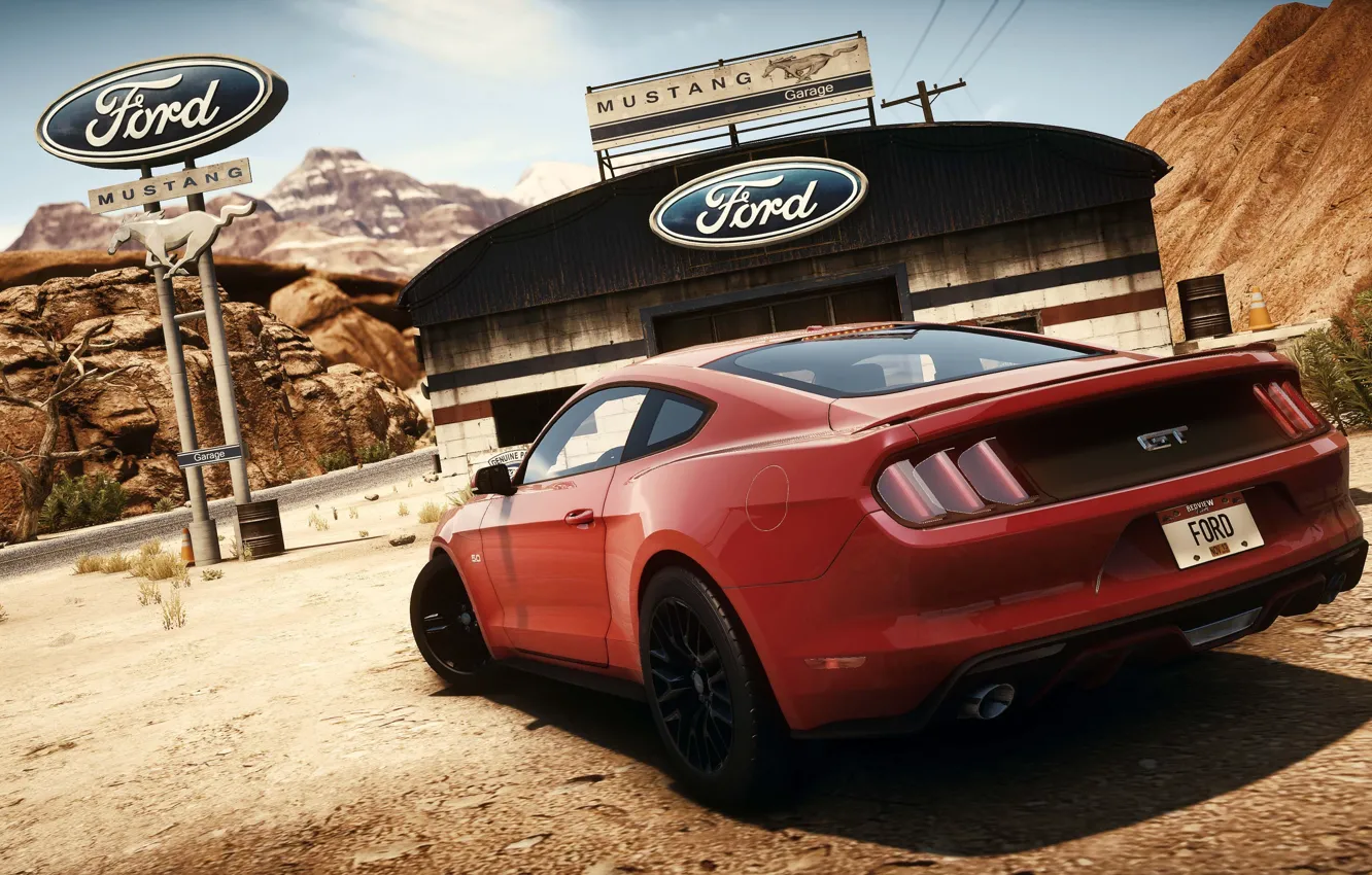 Фото обои Mustang, Ford, Need for Speed, nfs, 2013, Rivals, NFSR, нфс