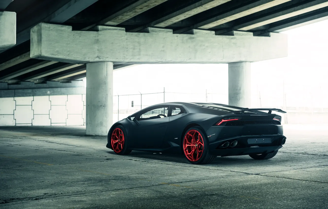 Фото обои Matte Black, Lamborghini Huracan, Lamborghini Huracan Vellano MC Matte Black