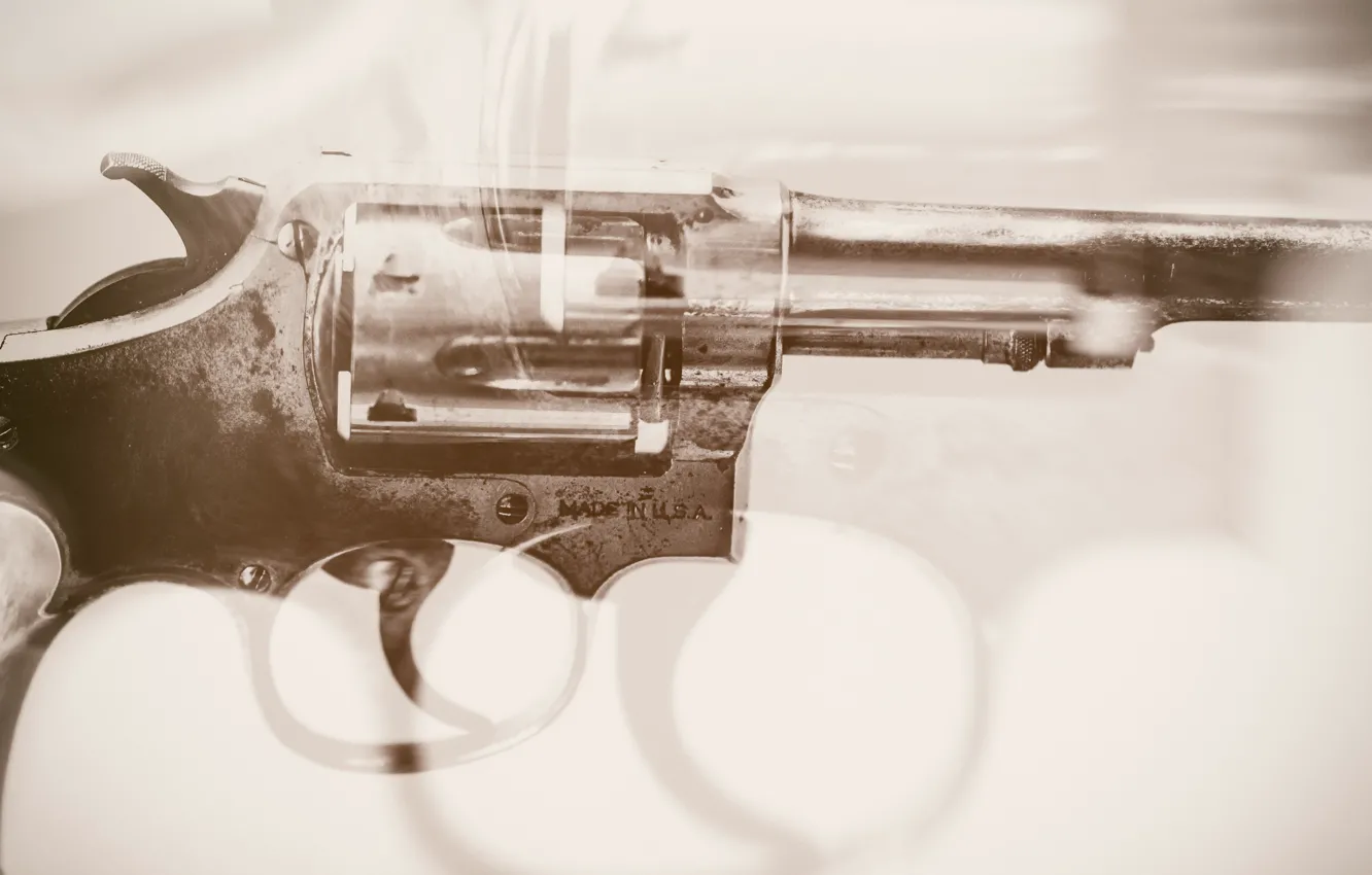 Фото обои оружие, фон, револвер