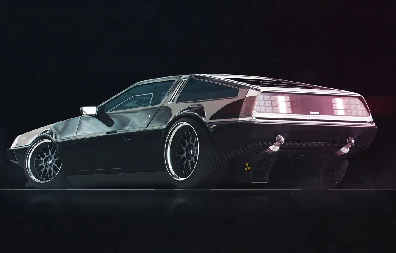 Фото обои Авто, Машина, DeLorean DMC-12, DeLorean, DMC-12, Рендеринг, Mikhail Solovarov, by Mikhail Solovarov