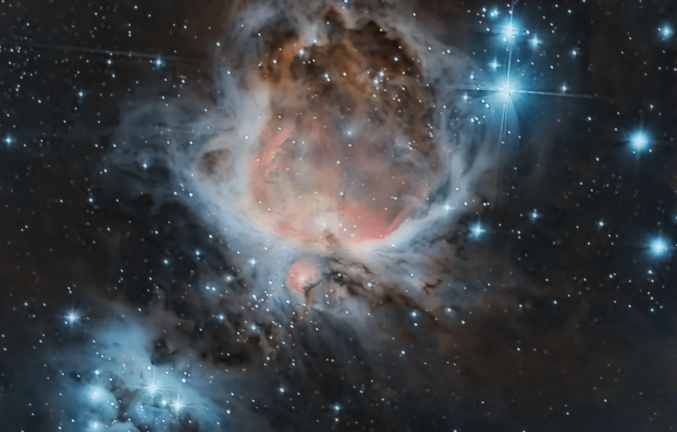 Фото обои космос, звезды, бесконечность, Туманность Ориона
