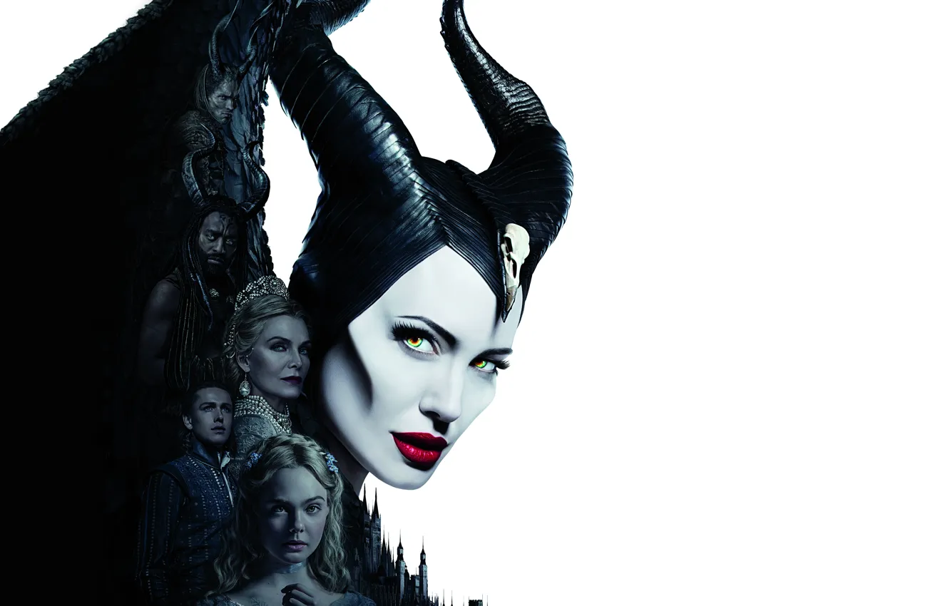 Фото обои постер, Maleficent, Elle Fanning, Эль Фаннинг, 2019