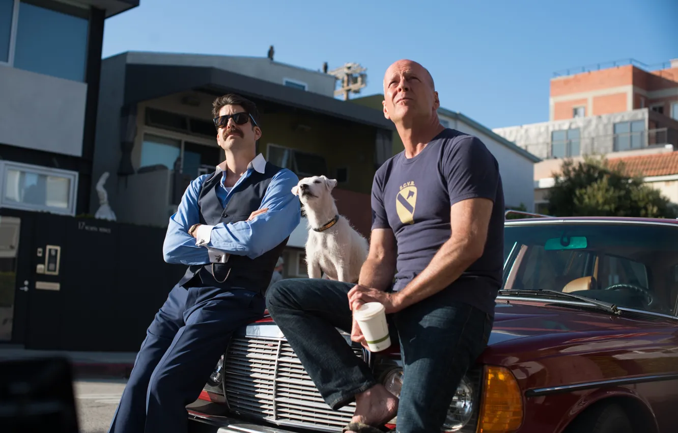 Фото обои car, cinema, Bruce Willis, dog, movie, film, Adam Goldberg, Once Upon a Time in Venice