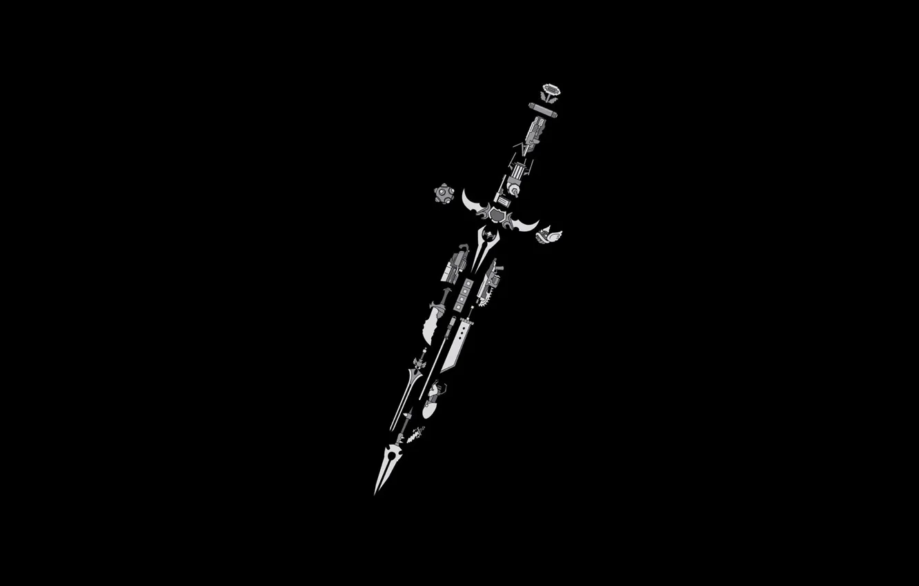 Фото обои оружие, меч, пушка, секира