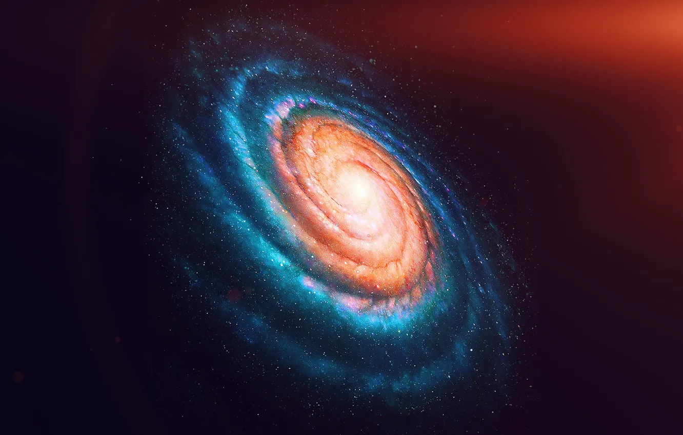 Фото обои stars, galaxy, spiral