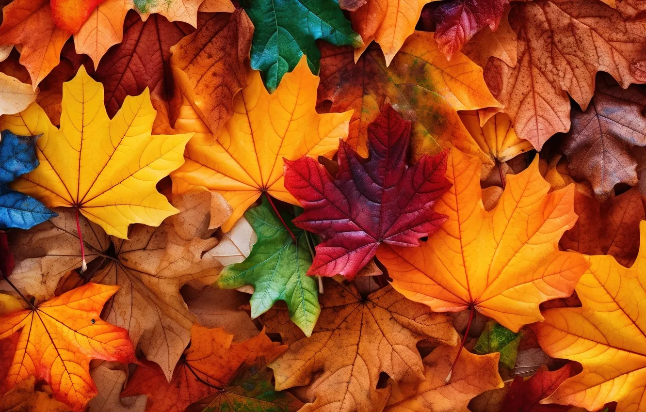 Фото обои осень, листья, фон, colorful, background, autumn, leaves, maple