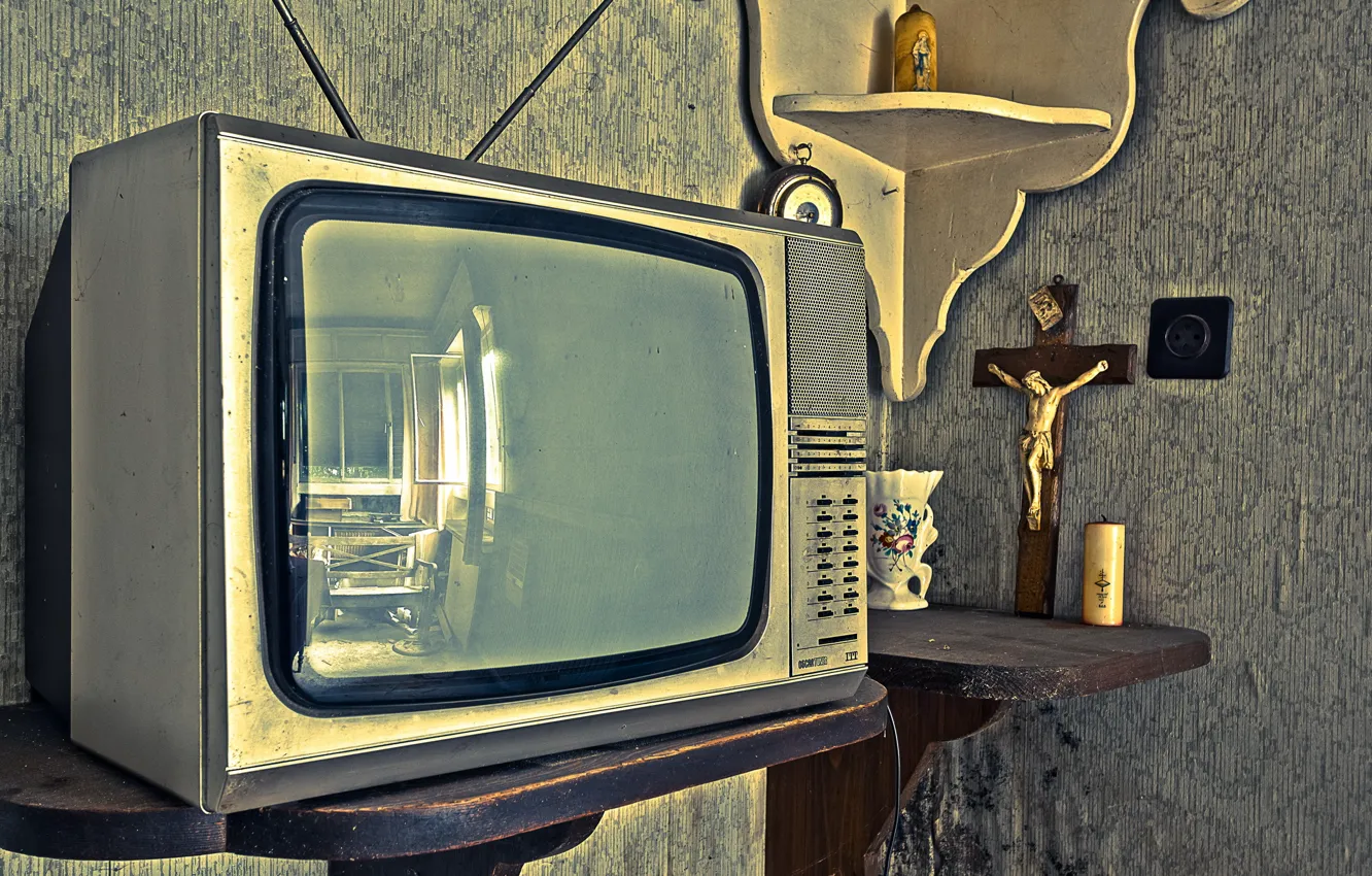 Фото обои фон, комната, телевизор