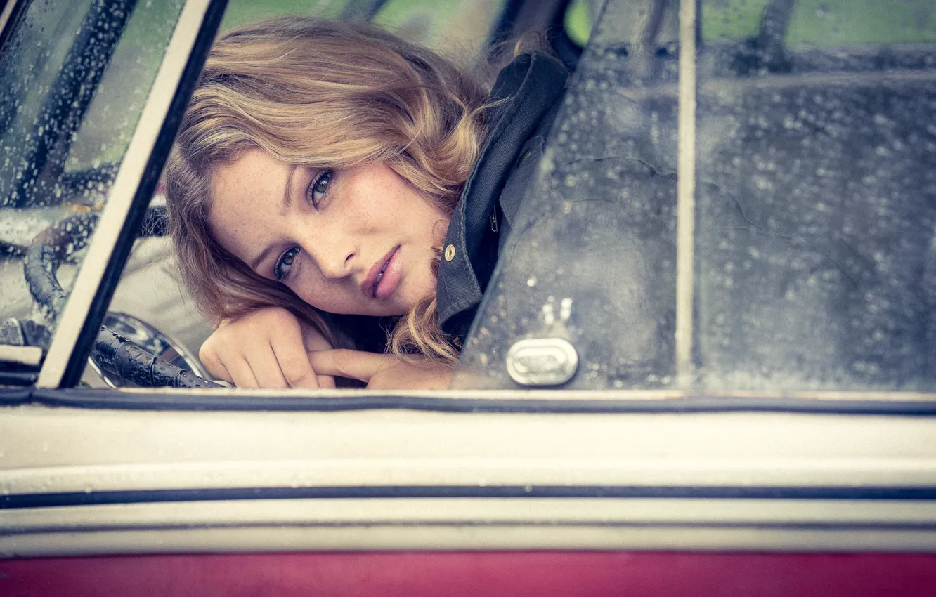 Фото обои взгляд, лицо, Anna-Lena Niele, Oliver Fotoclassica
