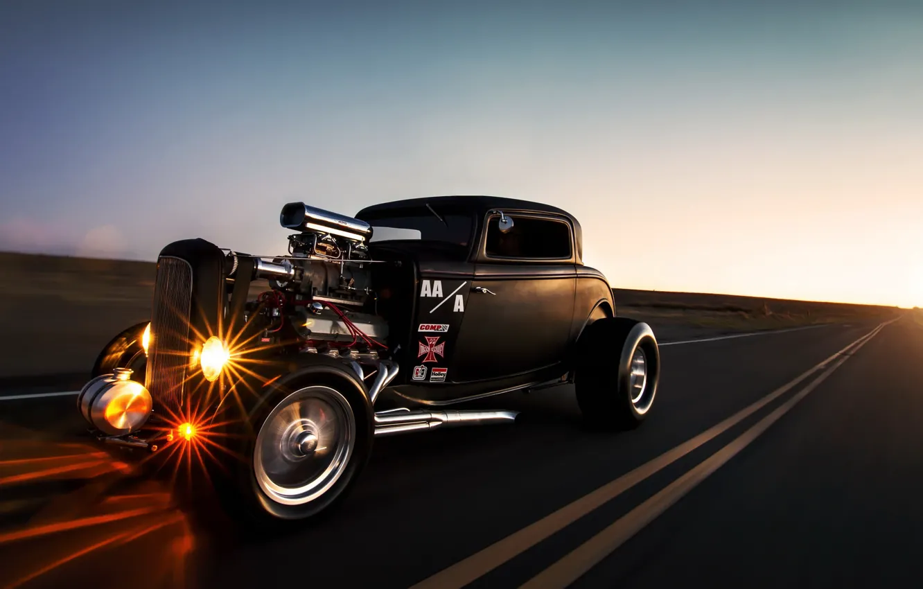 Фото обои car, ford, hot rod, lunchbox photoworks