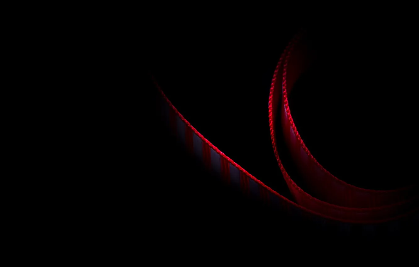 Фото обои макро, фон, Red Ribbon