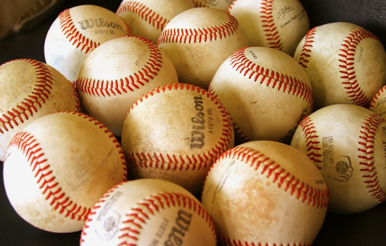 Фото обои мячи, бейсбол, wilson