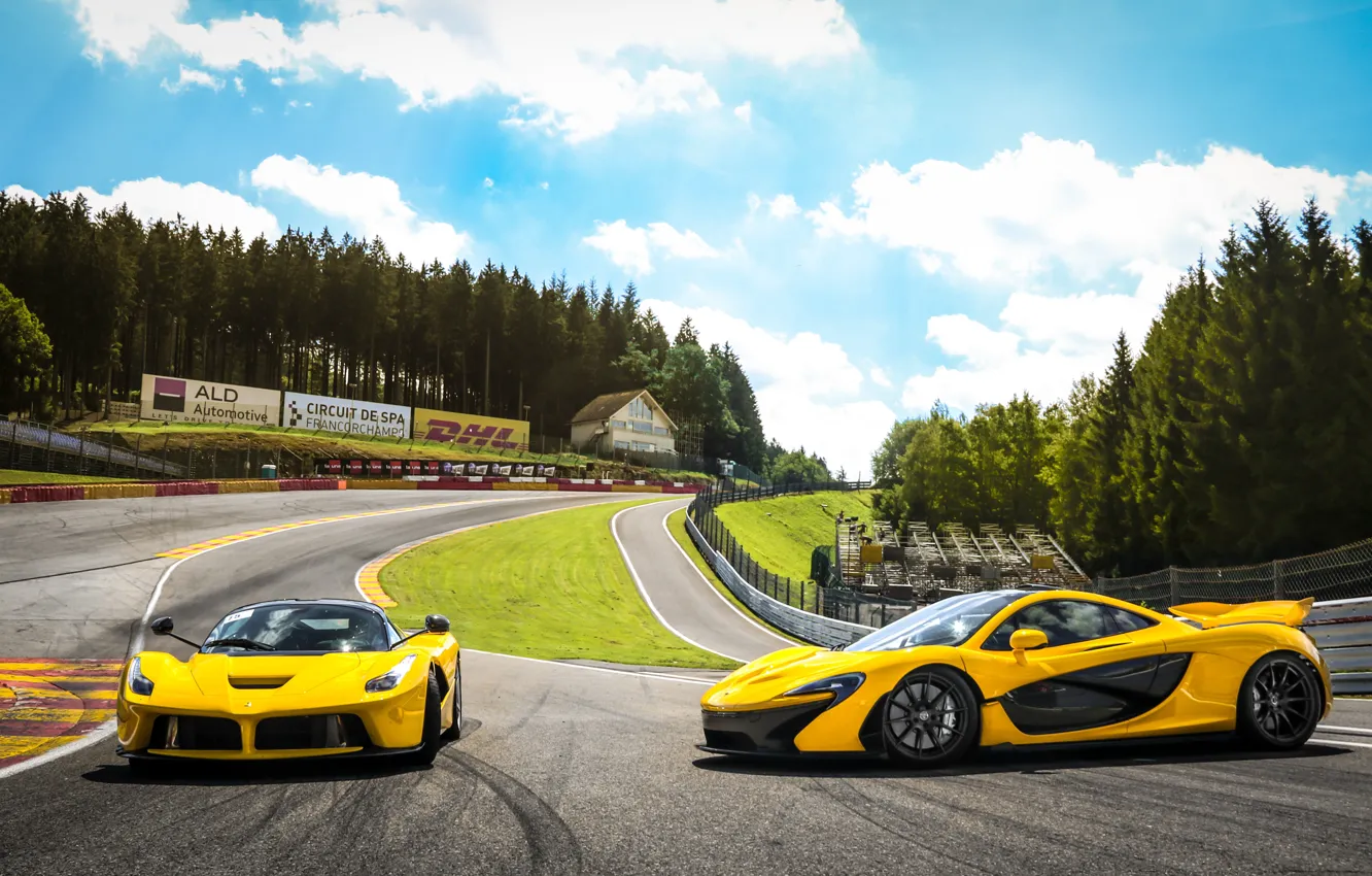 Фото обои Yellow, LaFerrari