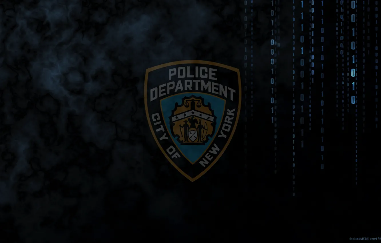 Фото обои BLACK, SHIELD, LOGO, NYPD