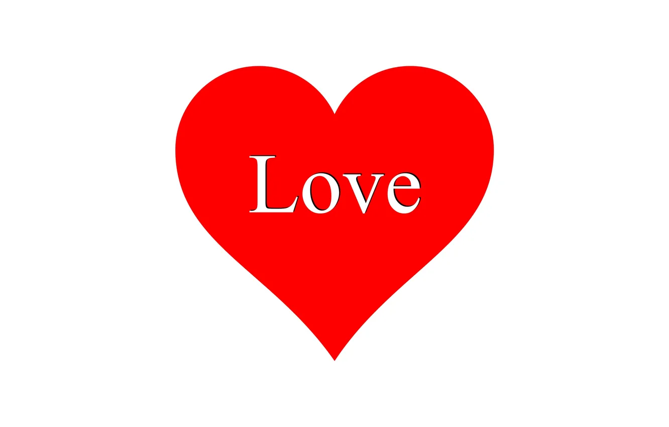 Фото обои любовь, романтика, сердце, белый фон, love, день влюбленных, i love you, красное сердце