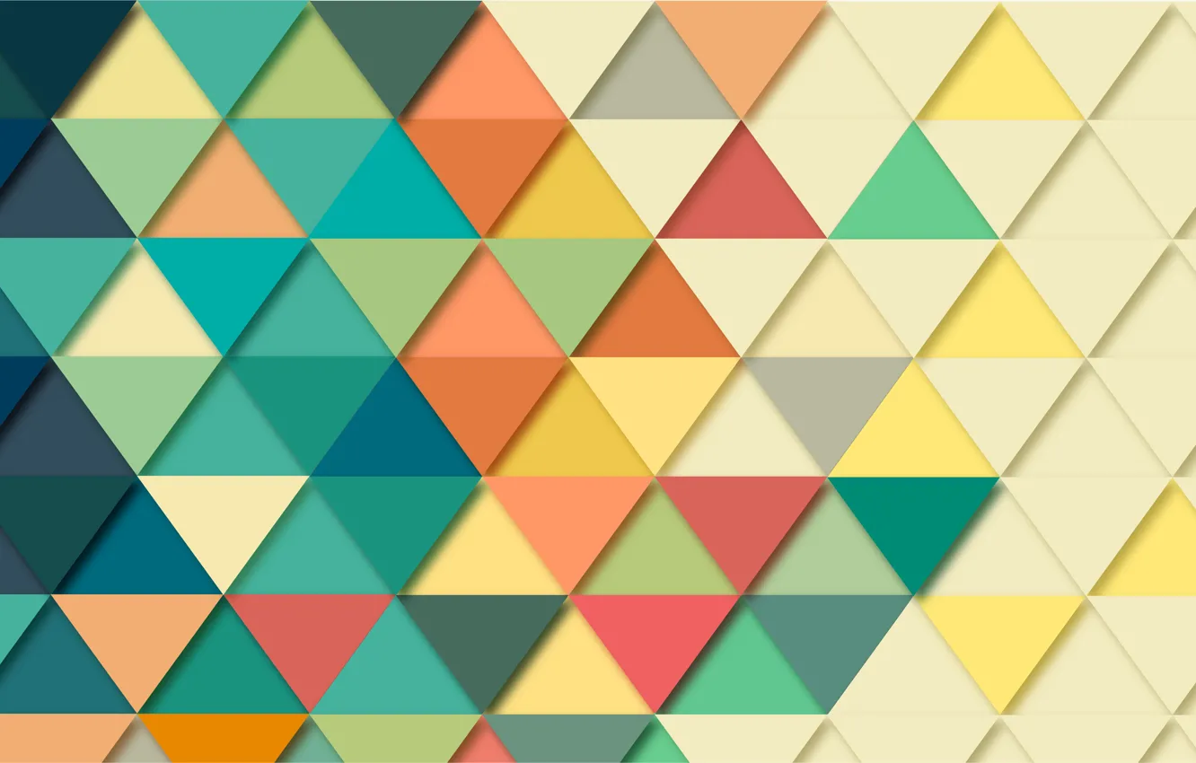 Фото обои мозаика, абстракция, фон, треугольники, геометрия
