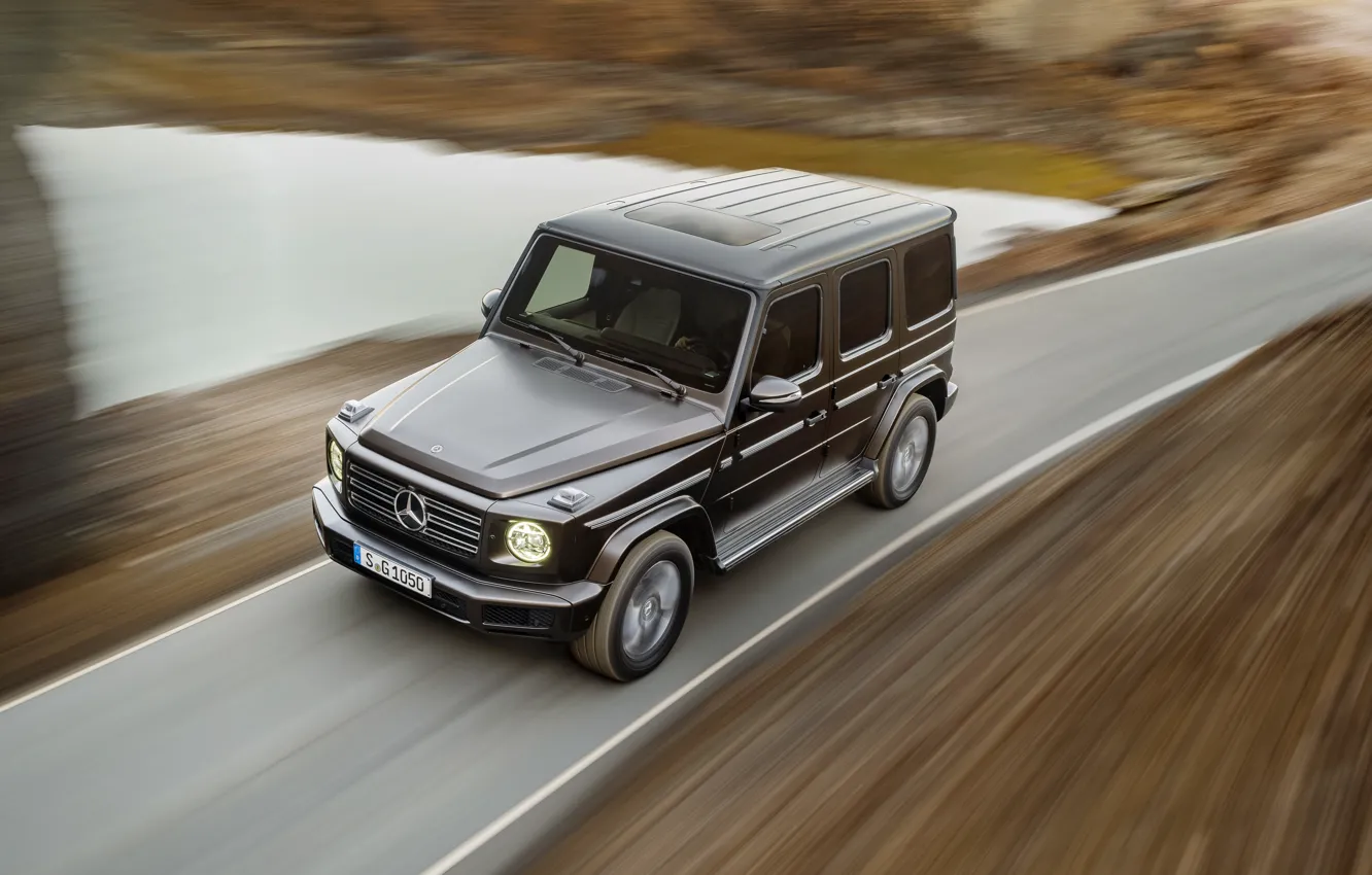 Фото обои движение, Mercedes-Benz, скорость, размытие, 2018, G-Class