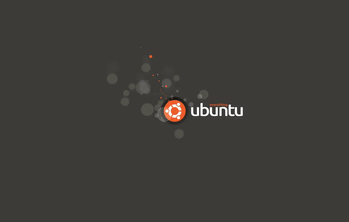Фото обои bubbles, ubuntu, everything