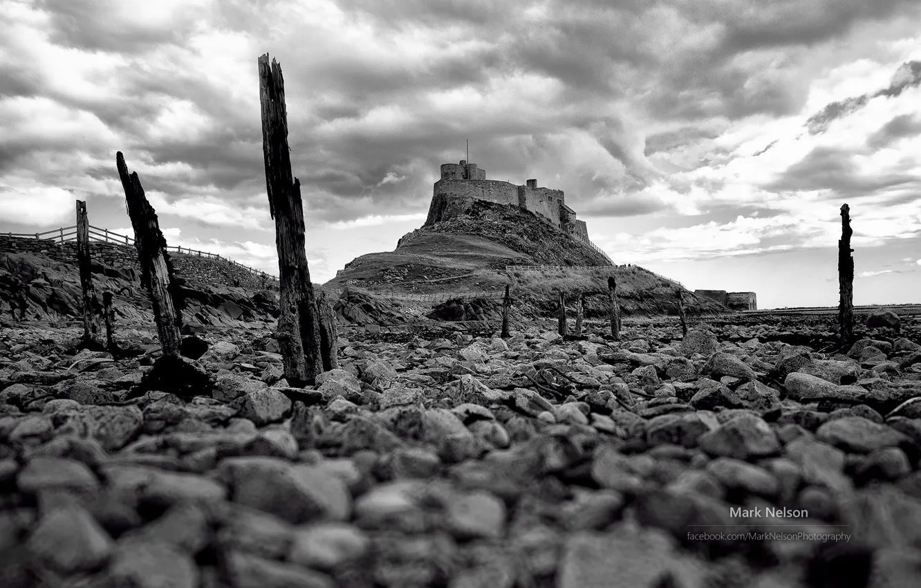 Фото обои замок, фотограф, магия чб фото, Monochromatic, Mark Nelson