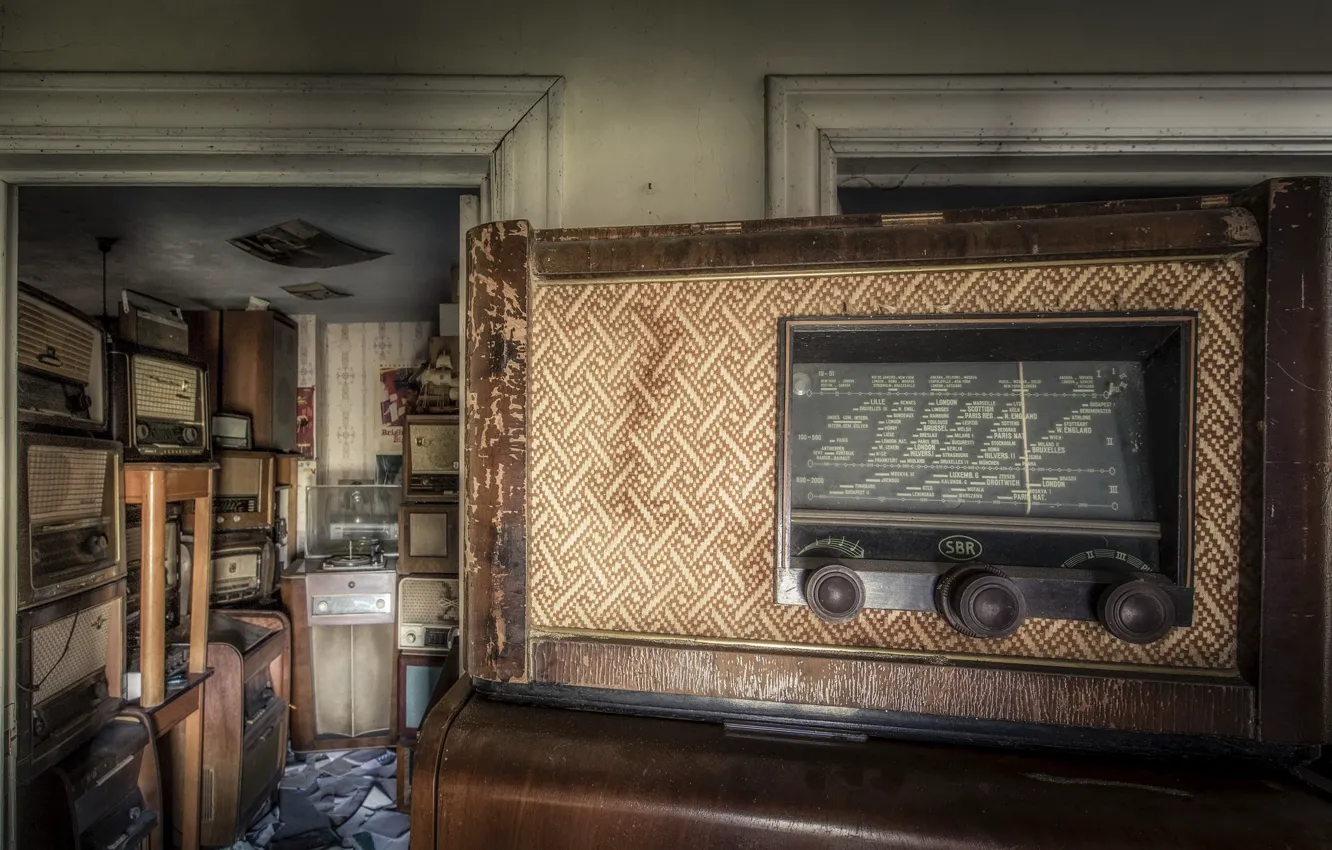 Фото обои фон, радио, приёмник