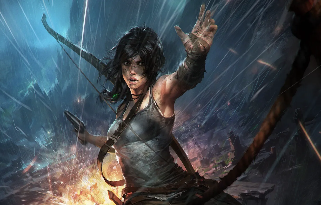 Фото обои raider, tomb, Lara, Croft