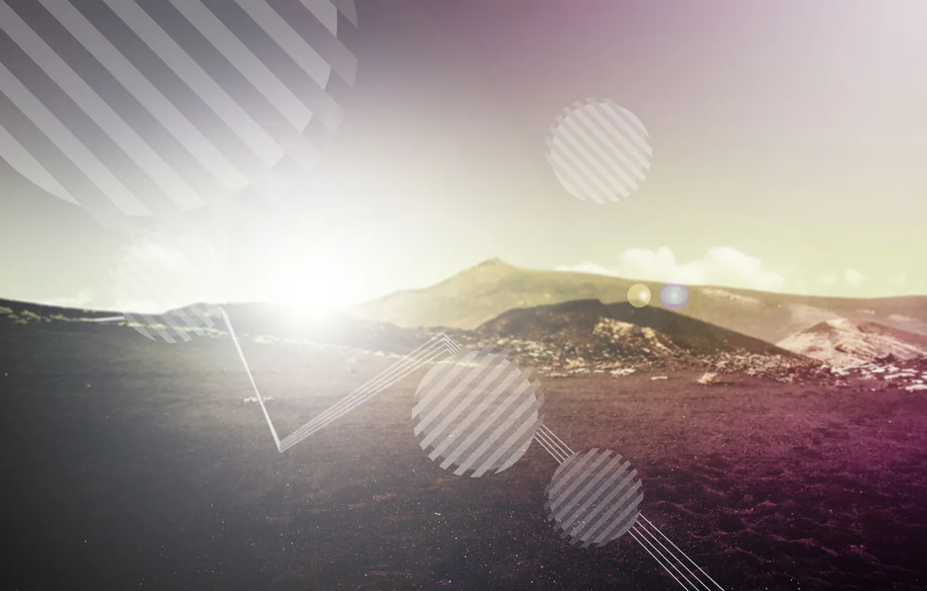 Фото обои горы, природа, фото, фон, обои, графика, обработка, горизонт