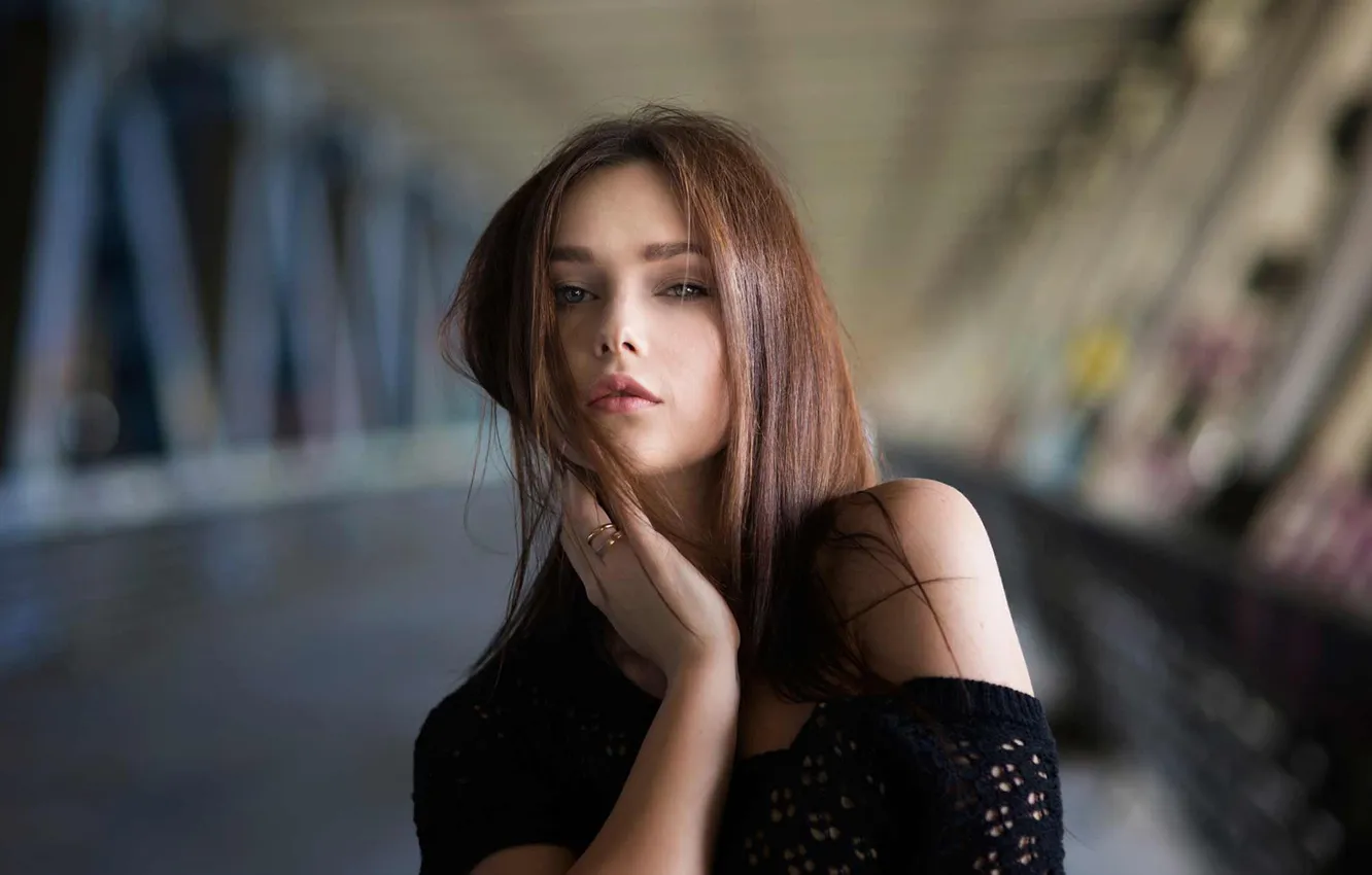 Фото обои взгляд, страсть, губки, Julia, Юля