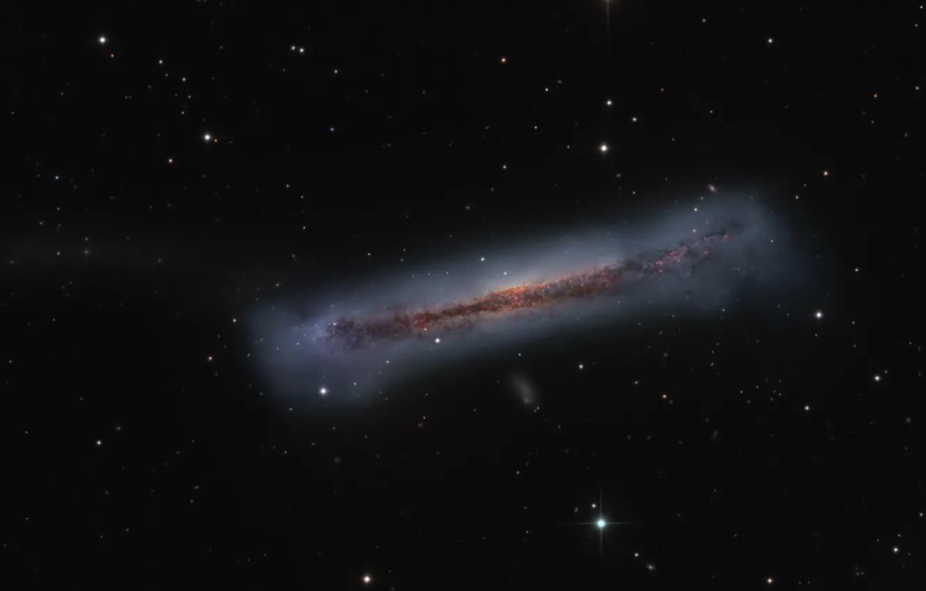 Фото обои космос, звезды, галактика, NGC 3628