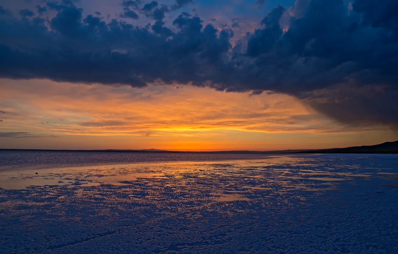 Фото обои USA, США, Utah, Штат Юта, Great Salt Lake, Большое Солёное озеро