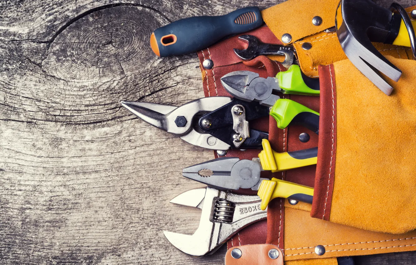 Фото обои leather, bag, Tools