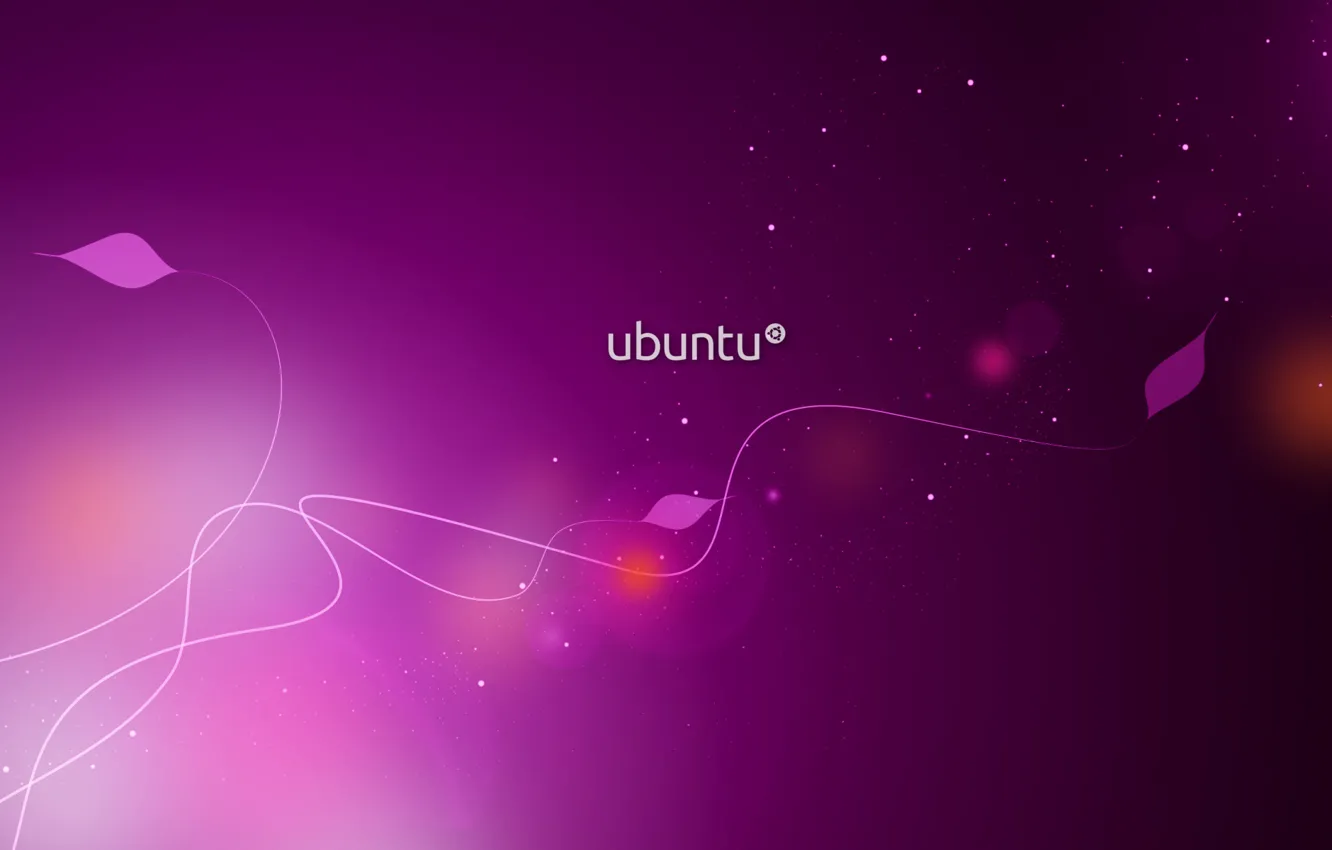 Фото обои фиолетовый, Linux, Узоры, Линукс, Ubuntu, Убунту