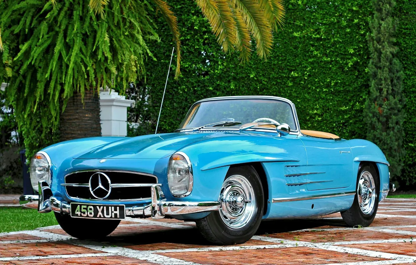 Фото обои Roadster, Coupe, Old, Mercedes - Benz, Vehicle, 300 SL