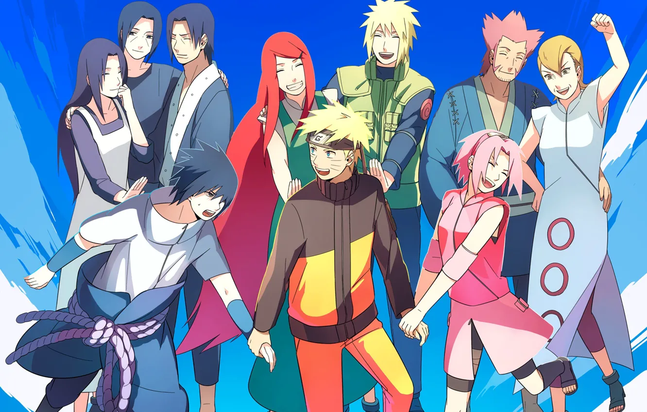 Фото обои аниме, сакура, арт, Наруто, Naruto, родители, Саке