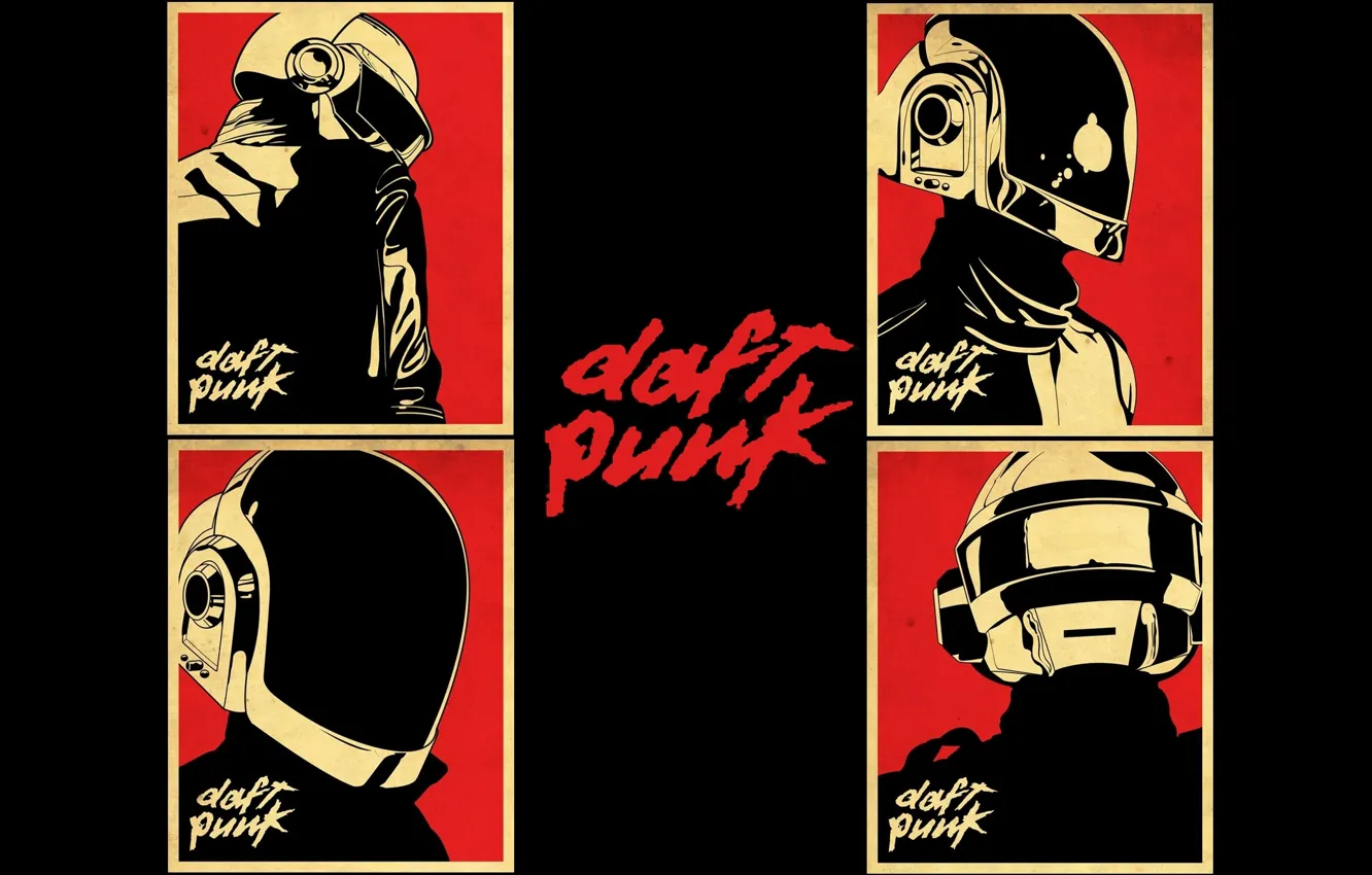 Фото обои музыка, music, плакат, Daft Punk, постер