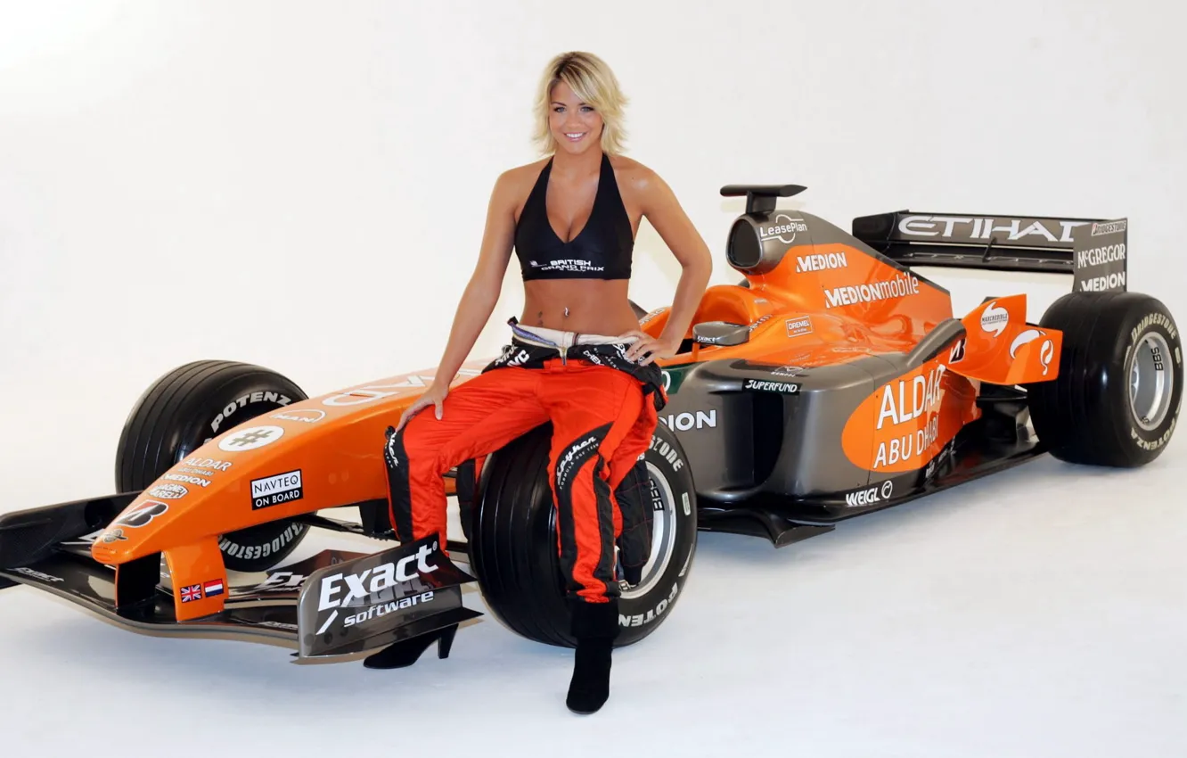 Фото обои car, Gemma Atkinson, sport, formula one