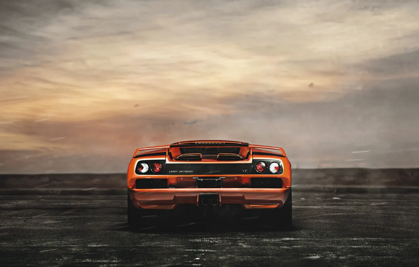 Фото обои Авто, Lamborghini, Машина, Суперкар, Diablo, Рендеринг, Lamborghini Diablo, Jeremy Cliff