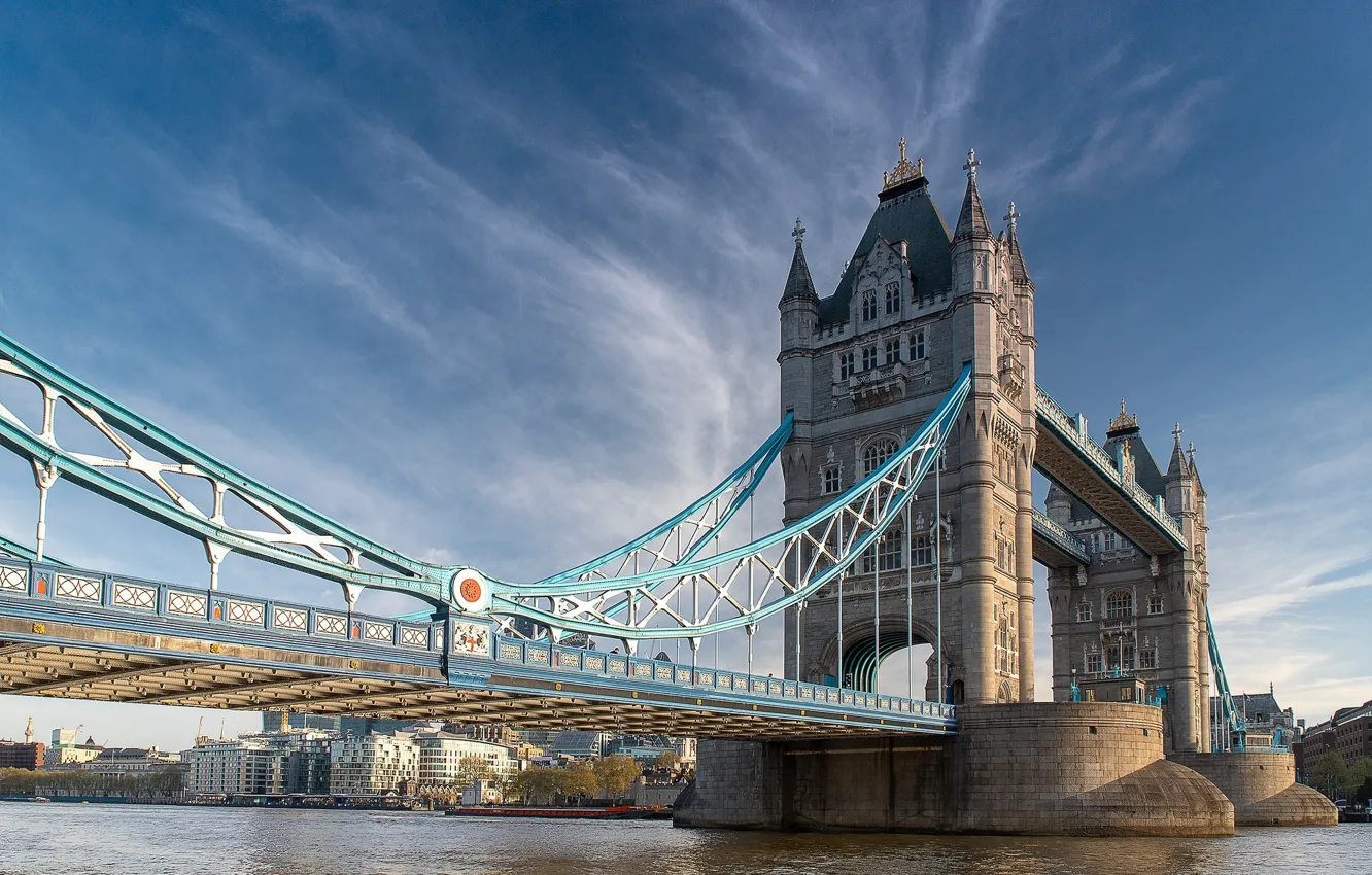 Фото обои мост, Лондон, Великобритания, Tower Bridge, London