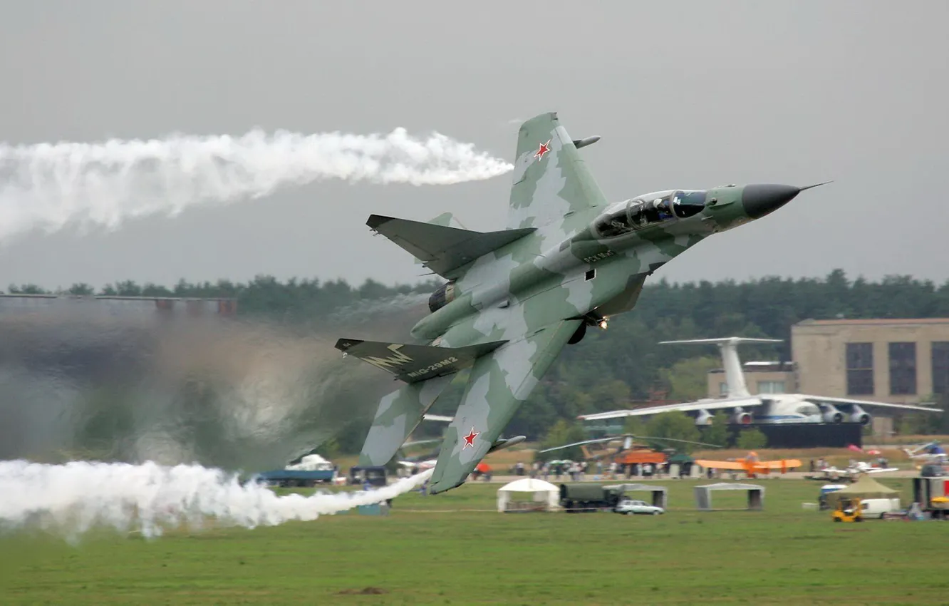 Фото обои истребитель, МиГ-29М2, MiG-29M2, двухместный многоцелевой