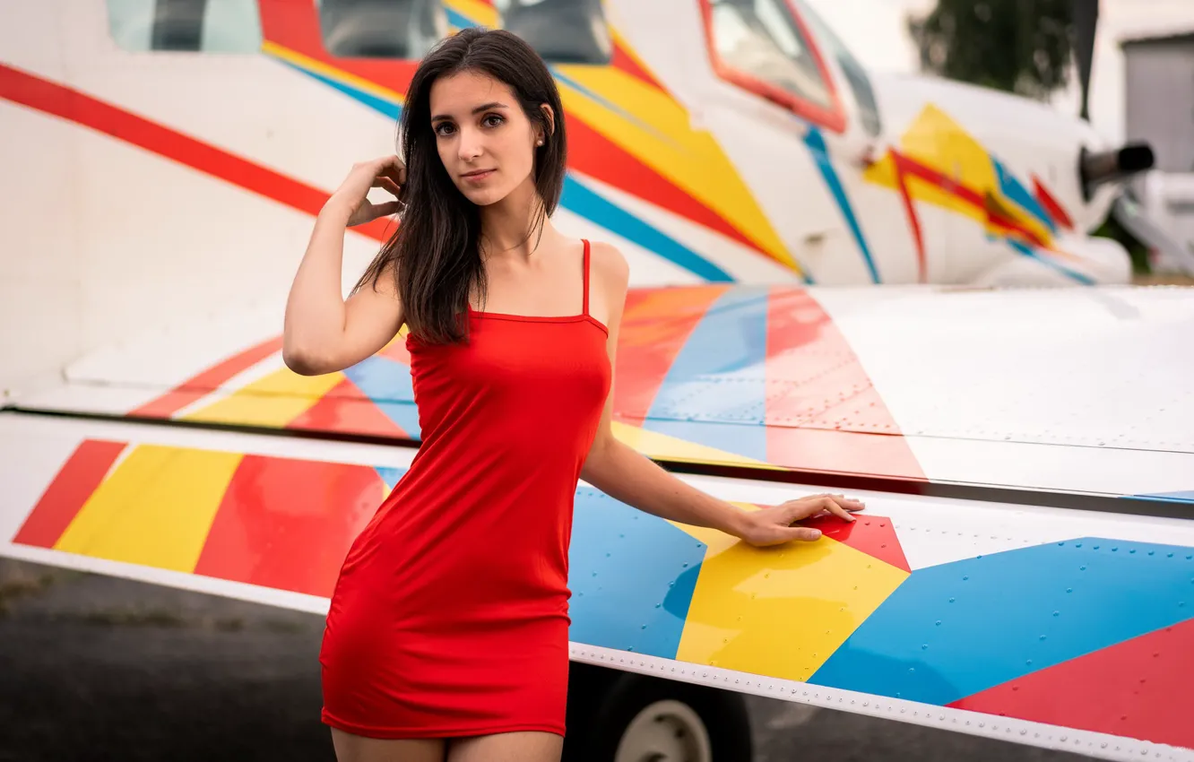 Фото обои девушка, фон, Vanessa