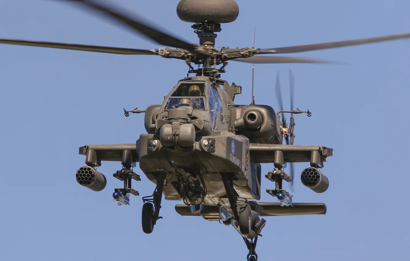 Фото обои вертолёт, Apache, AH-64D, ударный, «Апач»