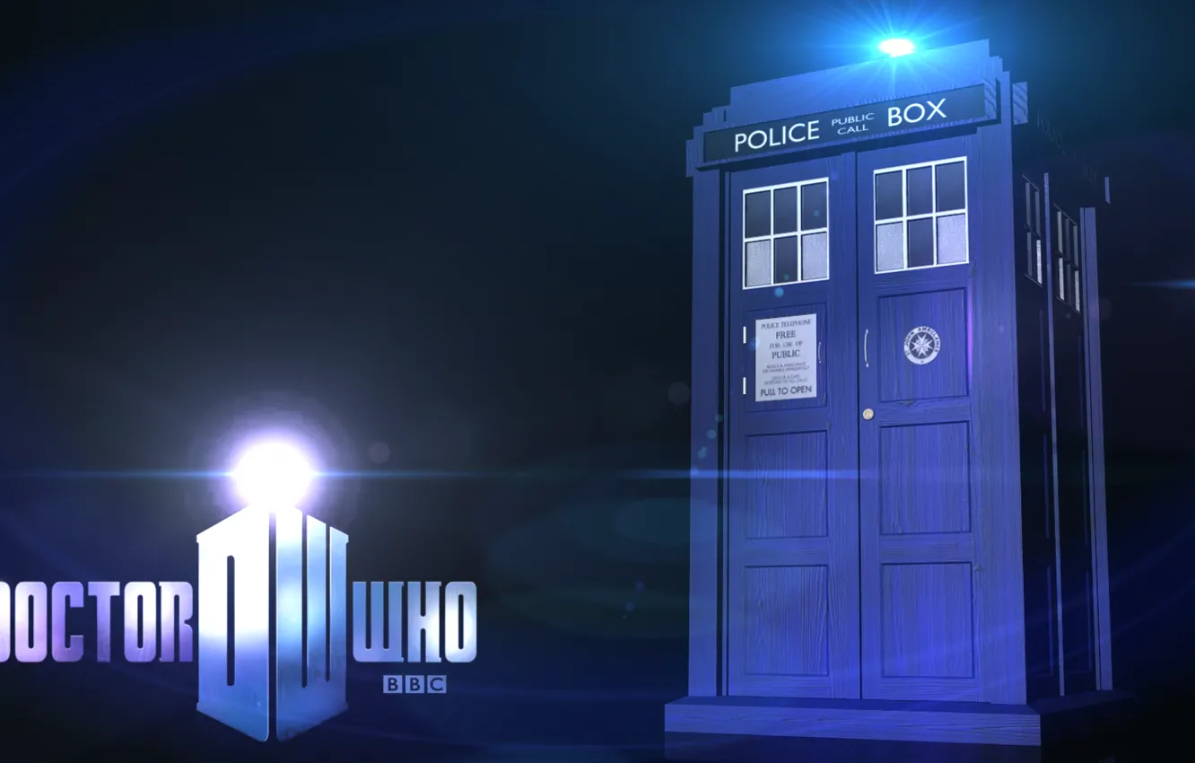 Фото обои фон, логотип, Doctor Who, Доктор Кто, ТАРДИС, BBC, TARDIS, Police Box