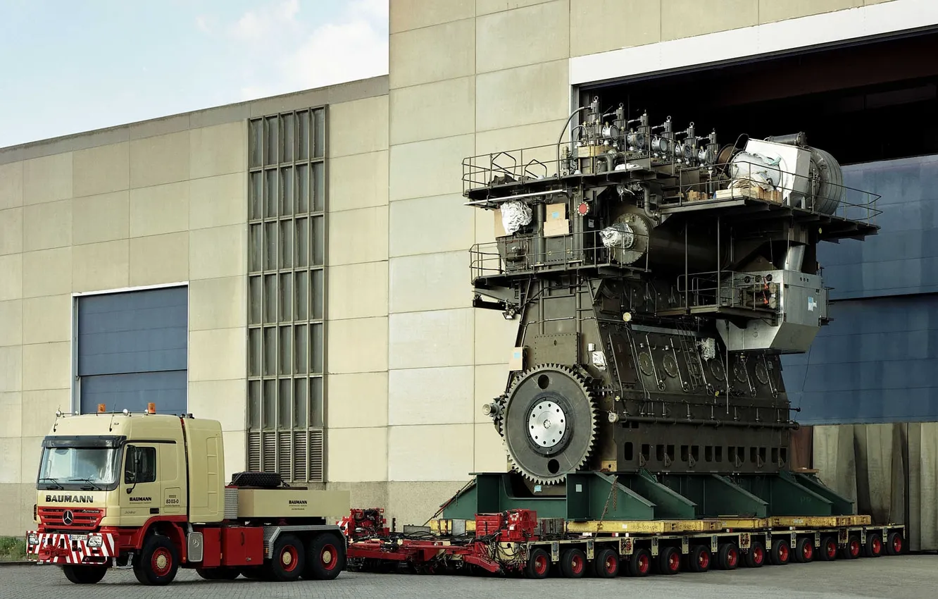Фото обои big, power, truck, ship, Diesel, Engine