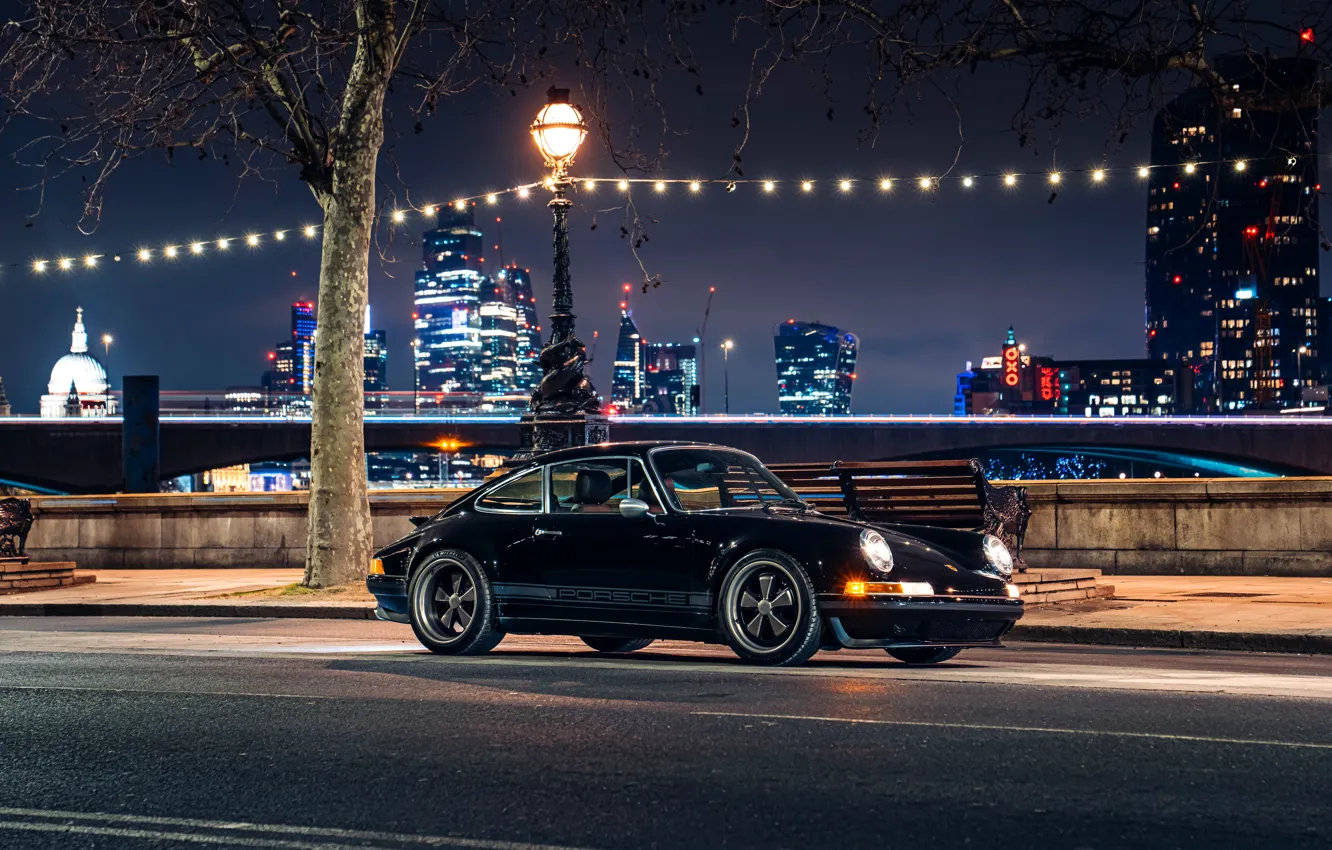 Фото обои car, lights, 911, Porsche, 964, Theon Design Porsche 911