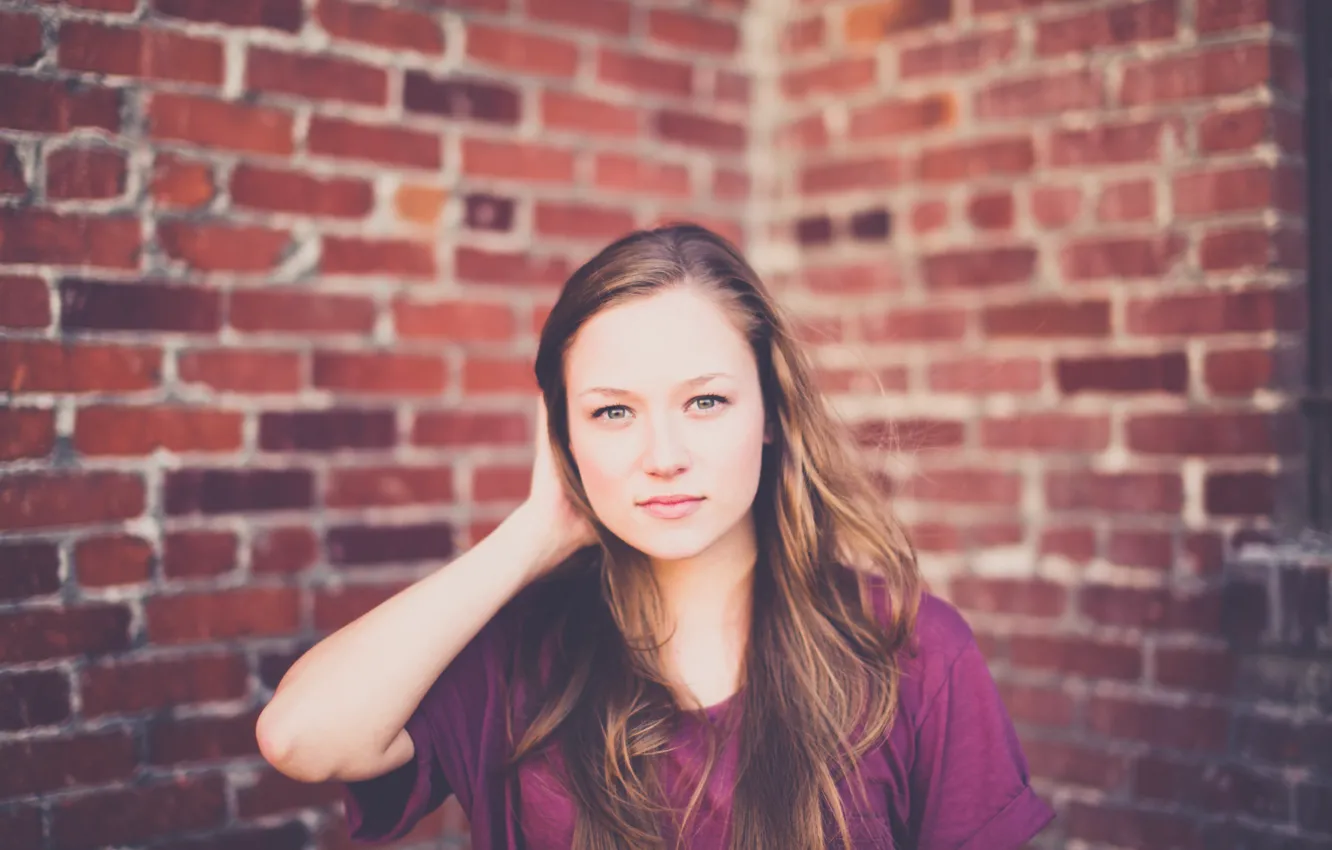 Фото обои глаза, стена, волосы, блоки, wall, eyes, hair, blocks