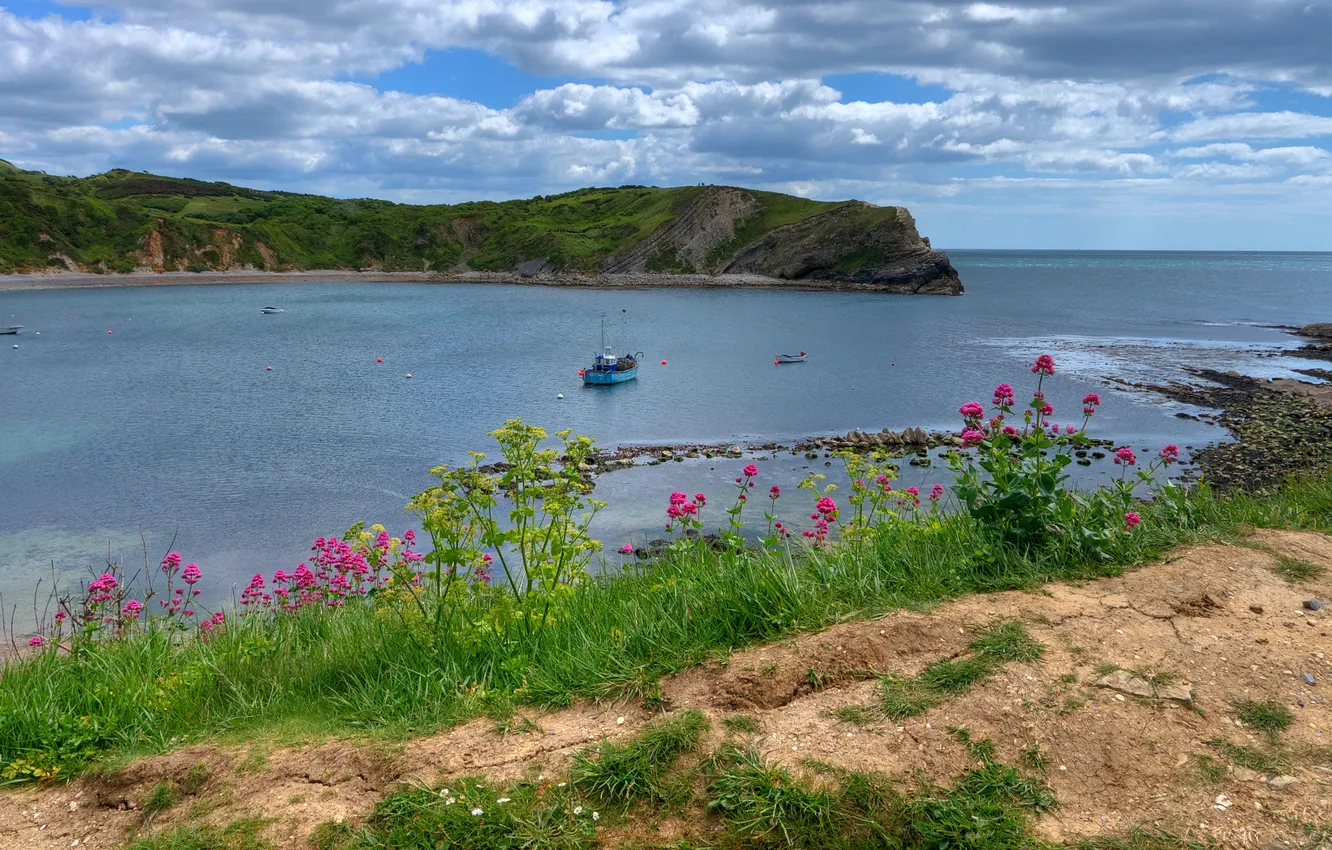 Фото обои море, пейзаж, бухта, залив