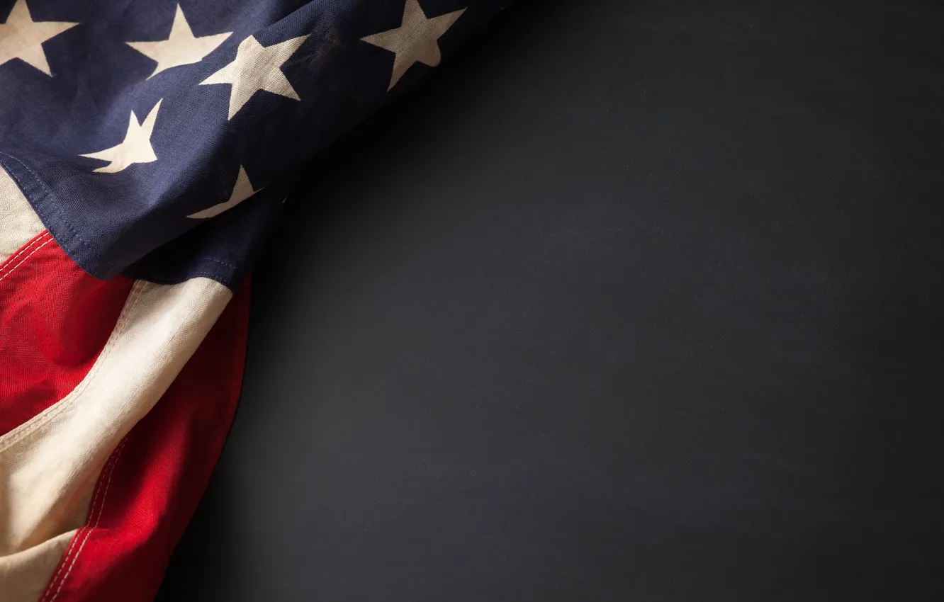 Фото обои red, USA, blue, stars, flag, fabric