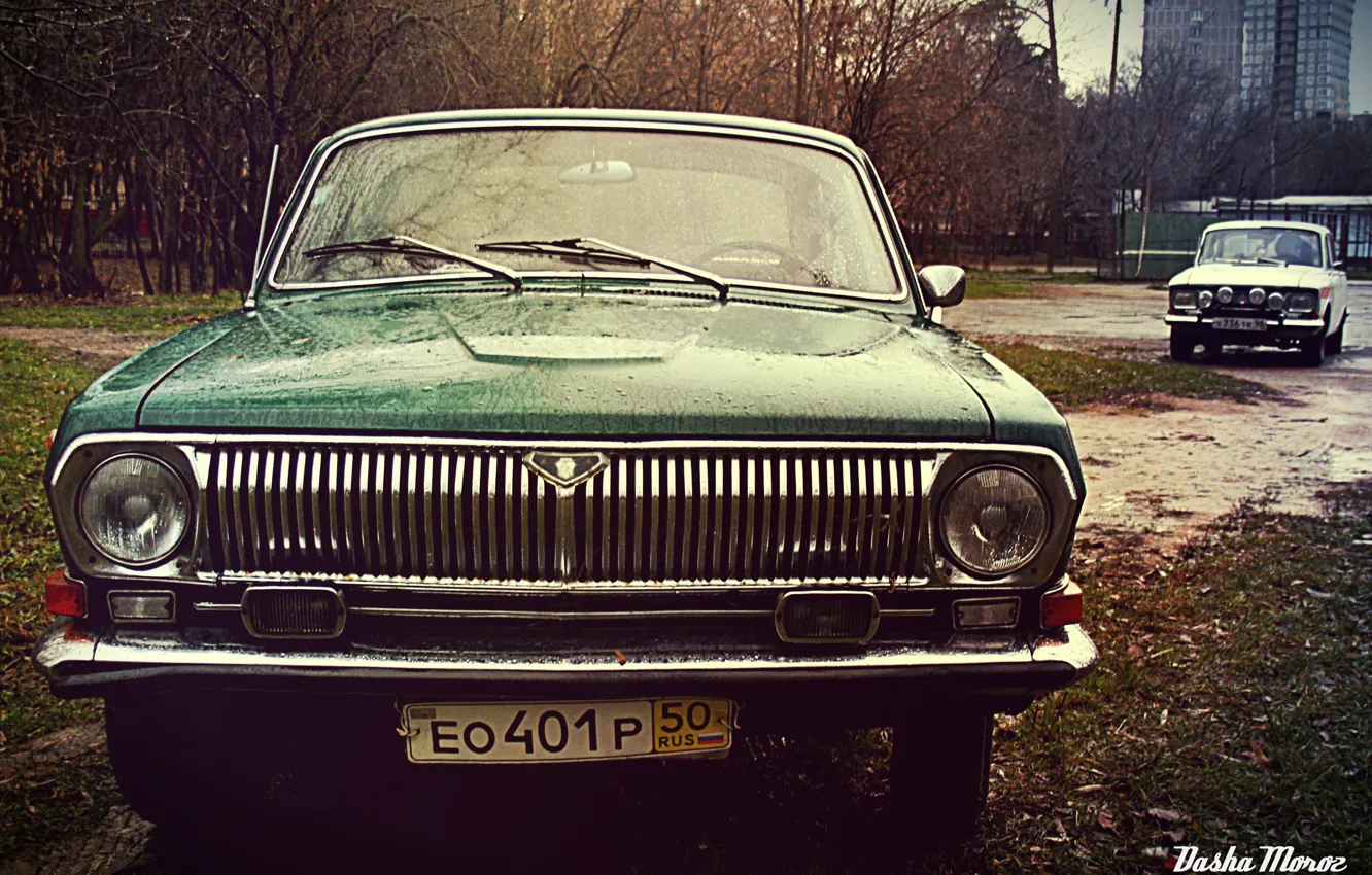 Фото обои ретро, фон, обои, СССР, классика, автомобили, classic, Волга