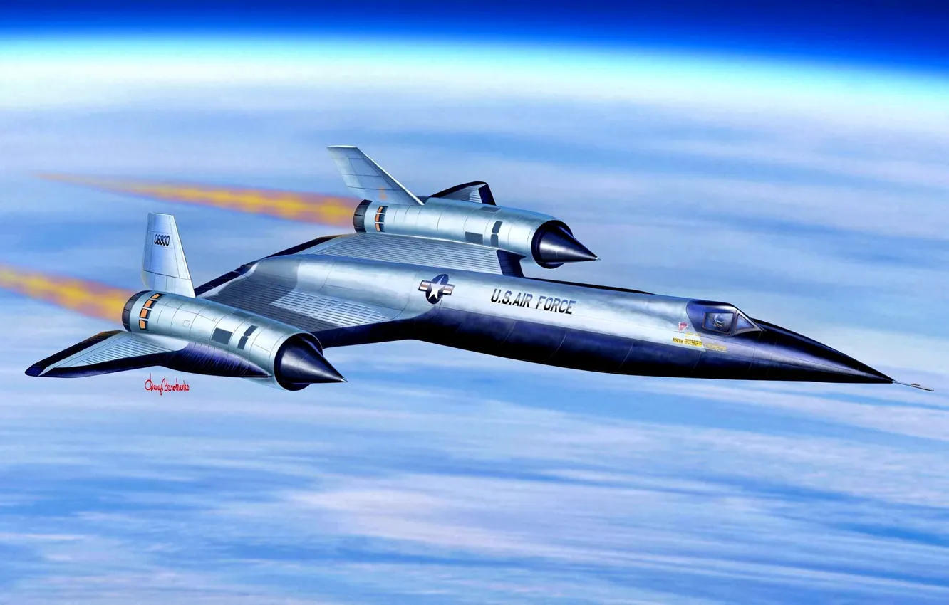 Фото обои США, самолёт-разведчик, Lockheed A-12, Высотный, A-12, U.S.Air Force